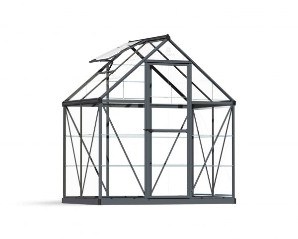 Greenhouse Harmony 6' x 4' Kit - Grey Structure & Clear Glazing