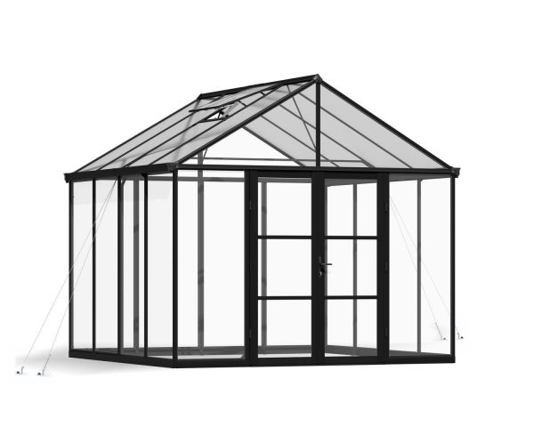 Palram Canopia Greenhouses ARIA 10x10 3x3 Black Clear CutOut