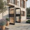 Palram-Canopia_Door-Awnings_Sophia_Double-Side-Wall_Grey_Clear_3x5_1x1.6_Main_FR_1