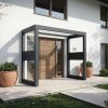 Palram-Canopia_Door-Awnings_Sophia_Double-Side_Wall_Grey_Clear_3x7_1x2.2_Main_1