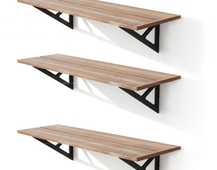 Etageres Bois Pour Serre De Jardin NATURA – Lot de 3
