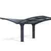 Double Carport Kit Arizona Wave 16 ft. x 19 ft. Grey Structure & Solid Glazing