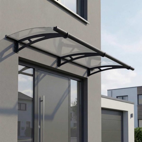 Palram Door Awnings Aquila 2050 Grey Clear Main 1