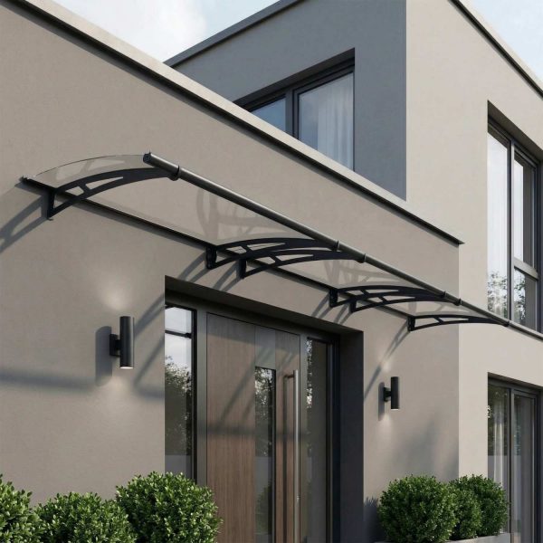 Palram Door Awnings Aquila 4500 Grey Clear Main