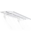 Palram Canopia Door Awnings Bordeaux 5x22 1.4x6.7 White Diffused CutOut