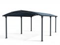 Carport Kit Arcadia 12 ft. x 21 ft. Grey Structure & Twin wall Glazing
