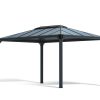 Palram Garden Gazebos Martinique 4300 Grey Bronze CutOut
