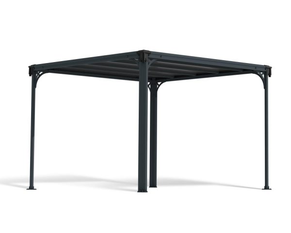 Palram Garden Gazebos Milano 3000 Grey Bronze Cutout 1