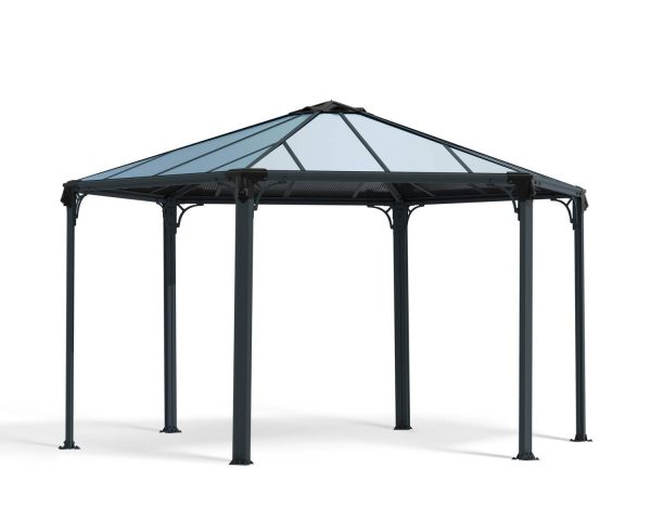 Palram Garden Gazebos Monaco Grey Bronze Cutout