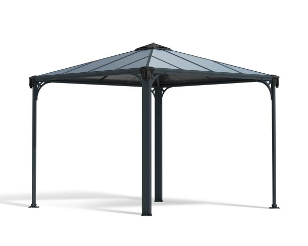 Palram Garden Gazebos Palermo 3000 Grey Bronze Cutout