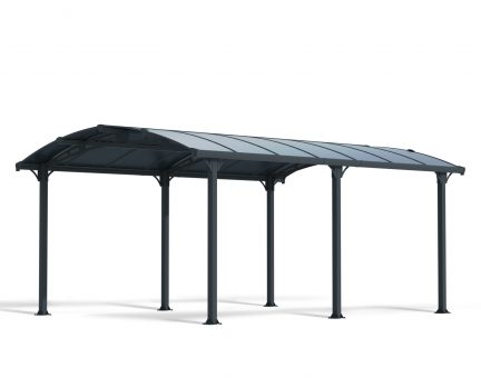 Tucson Gartenpavillon 3.59m x5.07m, Aluminium Grau