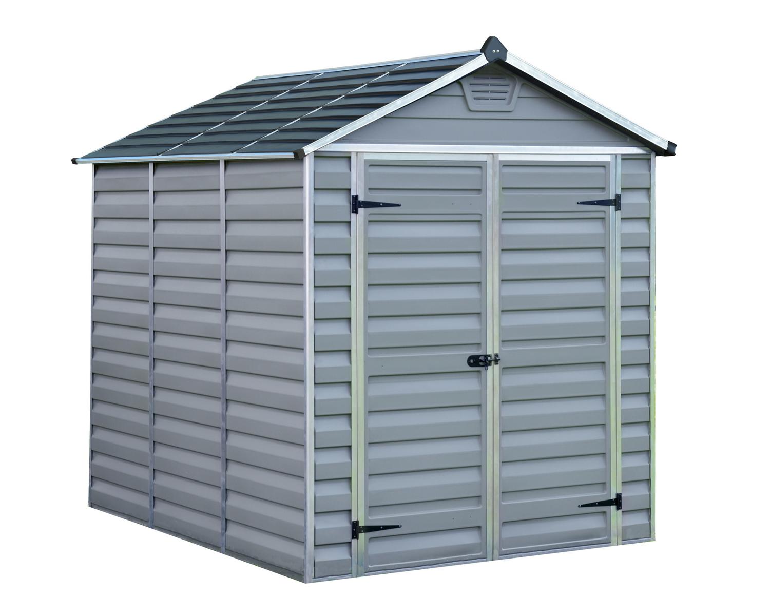 Storage Shed Kit Skylight 6 ft. x 8 ft. Grey Structure