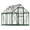 Greenhouse Harmony 6' x 10' Kit - Green Structure & Clear Glazing