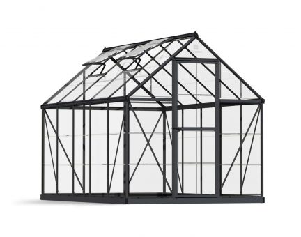 Greenhouse Harmony 6' x 10' Kit - Grey Structure & Clear Glazing