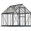 Greenhouse Hybrid 6' x 10' Kit - Grey Structure & Hybrid Glazing