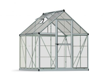 Greenhouse Hybrid 6' x 6' Kit - Silver Structure & Hybrid Glazing