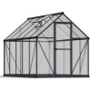 Greenhouses Mythos 6x10 Grey Structure & Multiwall Glazing