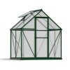 Greenhouses Mythos 6x4 Green Structure & Multiwall Glazing