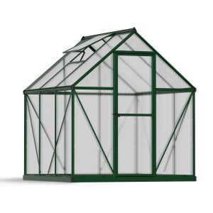 Greenhouses Mythos 6x6 Green Structure & Multiwall Glazing