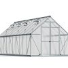 Greenhouse Essence 8' x 20' Kit - Silver Structure & Multiwall Glazing