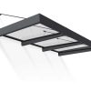 Palram Canopia Door Awnings Sophia XL 4.7x9.4 1.9x2.9 Grey Clear CutOut