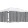 Palram Canopia Garden Gazebos Dallas 14x20 4.3x6 Netting Set CutOut