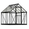 Palram Canopia Greenhouses Hybrid 6x8 Black Clear CutOut 1