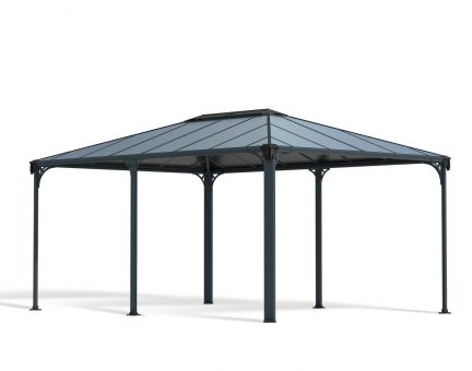 Martinique 3.6m x 5m Permanent Gazebo Kit - Grey Structure