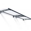 Door Awning Aquila 3 ft. x 10 ft Grey Structure & Clear Glazing