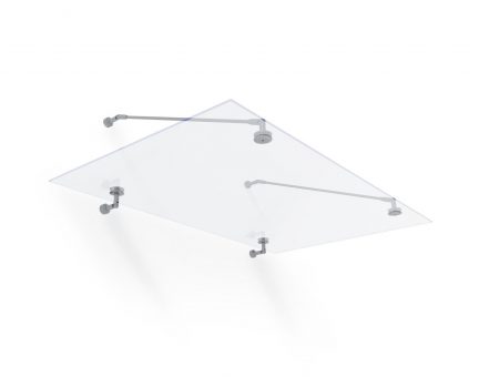 Taurus Alu Vordach 90X150 cm Silber