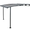 Palram Door Awnings Vega 2000 Grey Clear CutOut 02