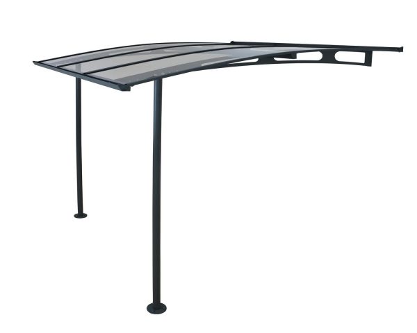 Palram Door Awnings Vega 2000 Grey Clear CutOut 02