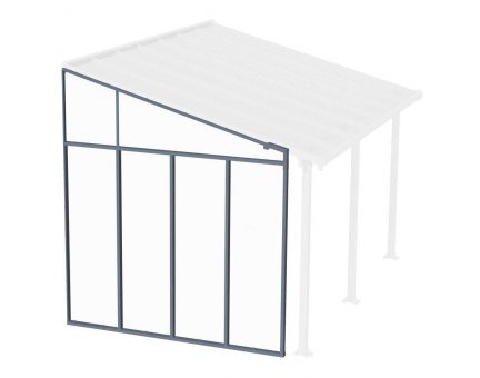 Seitenwand für Terrassenüberdachungen der Serie 3 - Grau