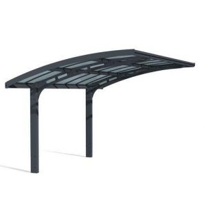 Single Carport Kit Arizona10 ft. x 16 ft. Grey Structure