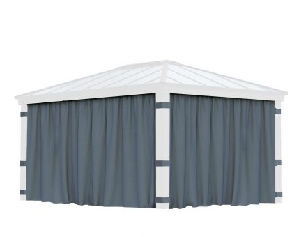 Dallas 4.3 x 5 m Garten Pavillon Vorhang-Set