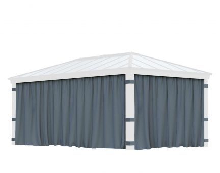 Dallas 4.3 x 6 m Garten Pavillon Vorhang-Set