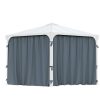 Palram Garden Gazebos Palermo 3000 Curtains Set Cutout