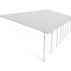 Patio Cover Kit Feria 4 ft. x 12.12 ft. White Structure & Clear Multi Wall Glazing