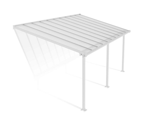 Palram Patio Covers Olympia 3x6.10 White Clear Cutout