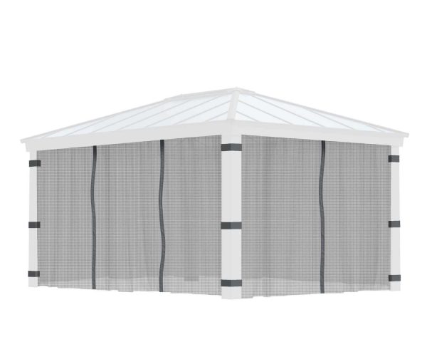 Palram Garden Gazebos Dallas 4900 Netting Set CutOut