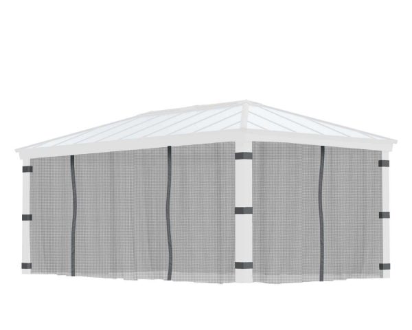 Palram Garden Gazebos Dallas 6100 Netting Set CutOut