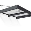 Palram Canopia Door Awnings Sophia XL 4.7x6.4 1.9x1.4 Grey Clear CutOut