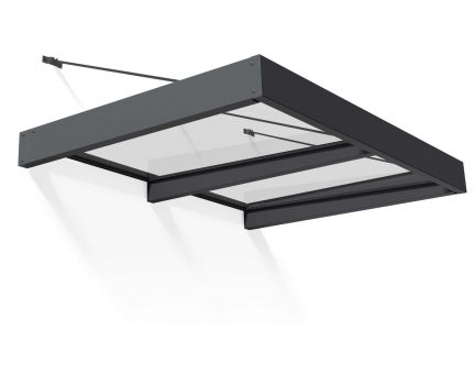 Sophia XL Alu Vordach 140X192 cm Grau