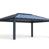 Palram Canopia Garden Gazebos Dallas 14x20 Grey Grey Twinwall Cutout