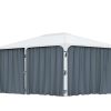 Palram Garden Gazebos Martinique 5000 Curtains Set CutOut