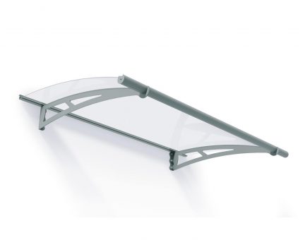 Aquila Alu Vordach 91X150 cm Hellgrau Transparent